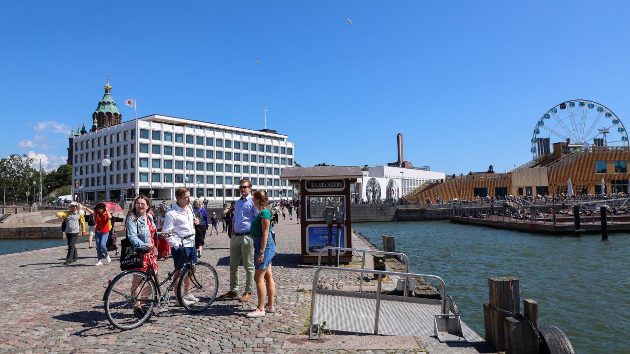 Summer in Helsinki port