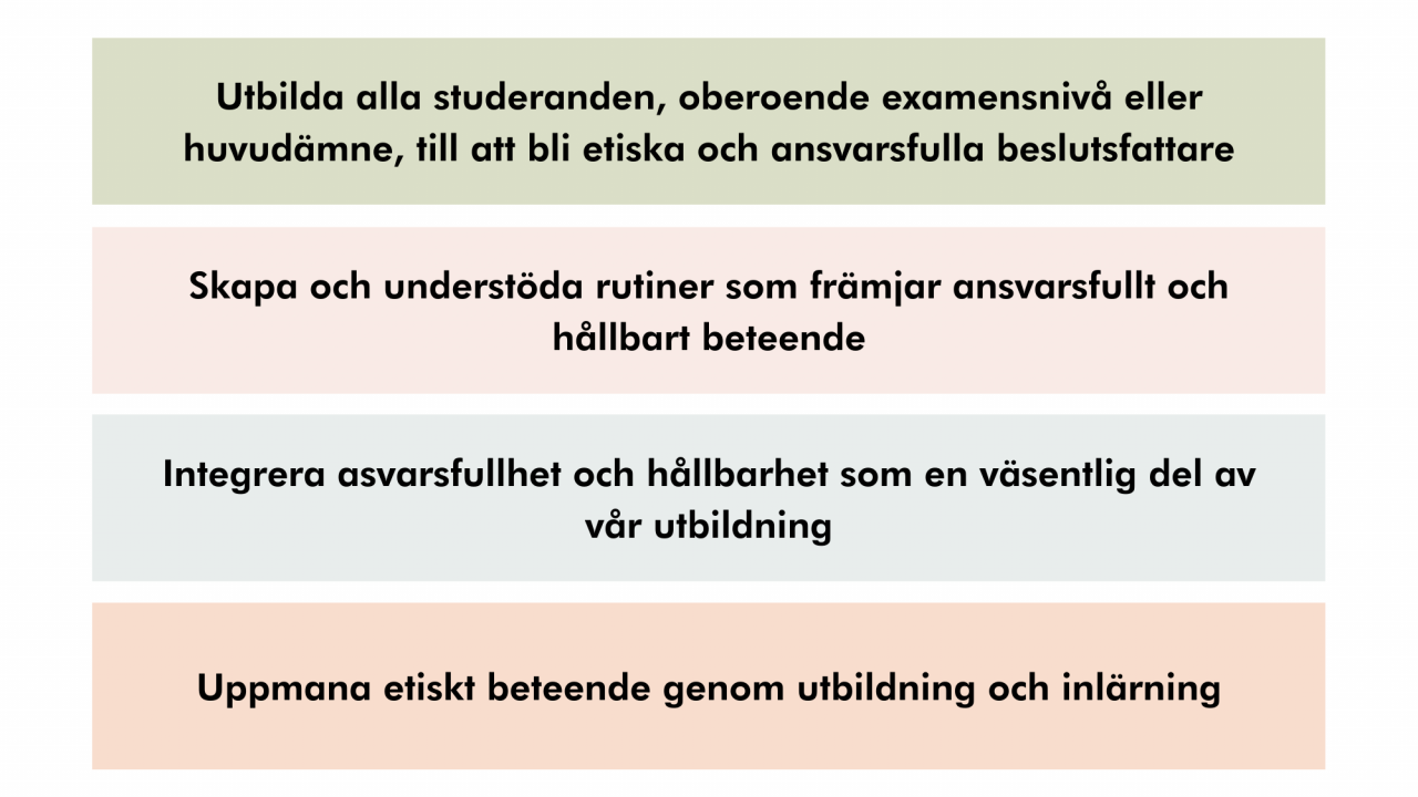 strategiska delmål i utbildning